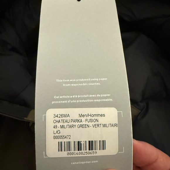 New with tags Canada Goose Chateau Fusion Fit Men’s L - Picture 6 of 9